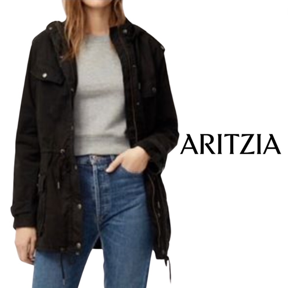 Azure Skies Trooper Jacket Lived-In Utility Jacket - Black - Size Small
